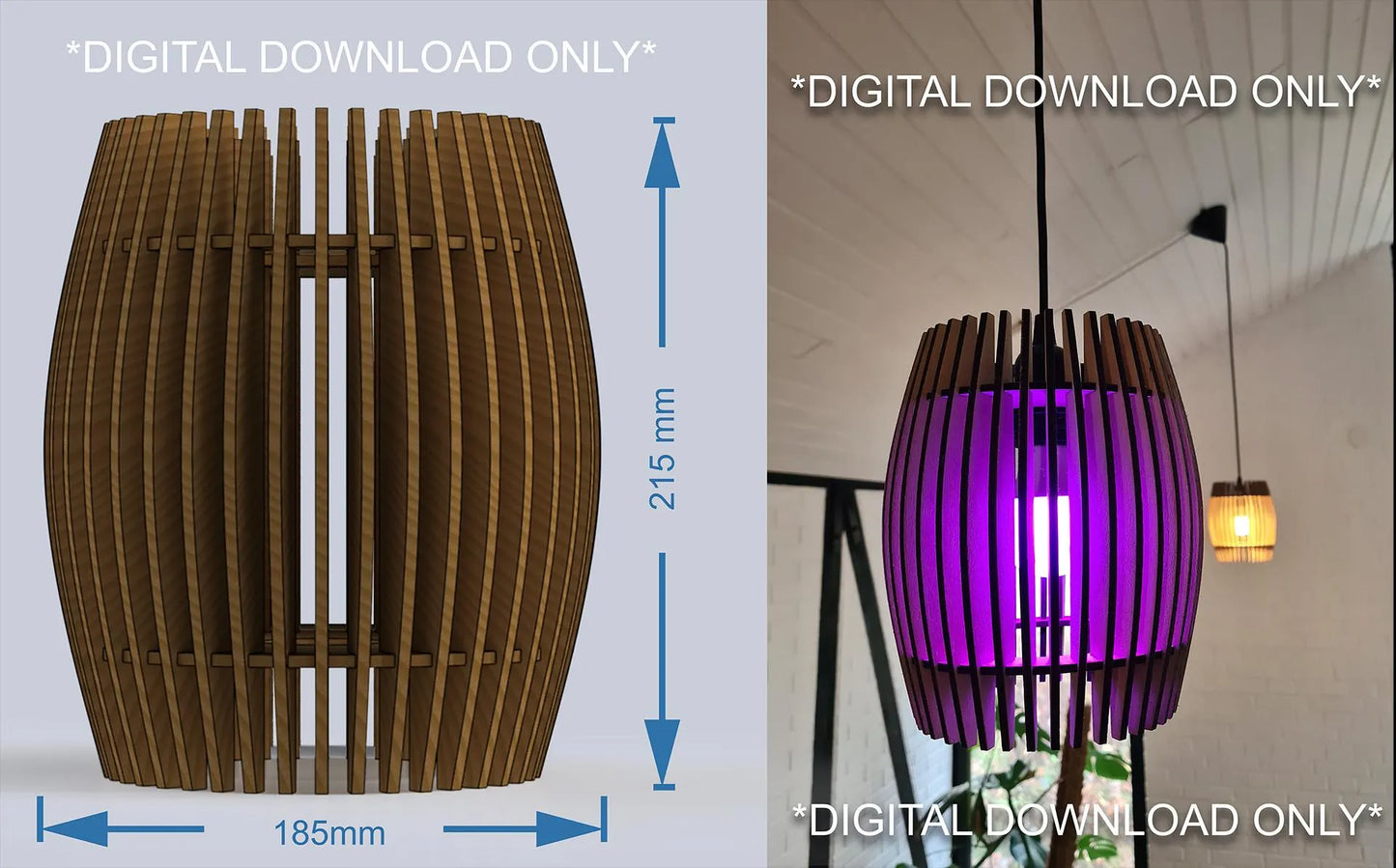 Ei Lampe - Digitaler Download Only -Dateien für Lasercutter, Laser cut Template, Vorlagen Schnittplan