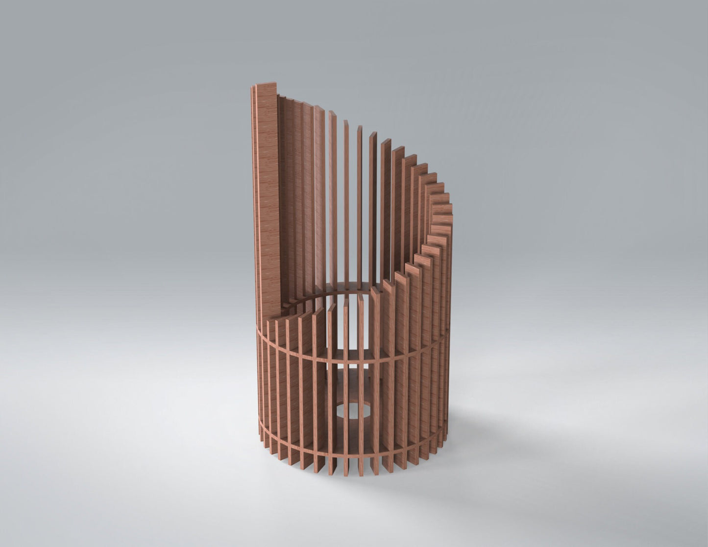 Holzspirale Lampe - Digital Download Nur -Dateien für Laserschnitter, svg, dxf, Laser cut Template, Laser cut Projekt, Vorlagen Schnittplan