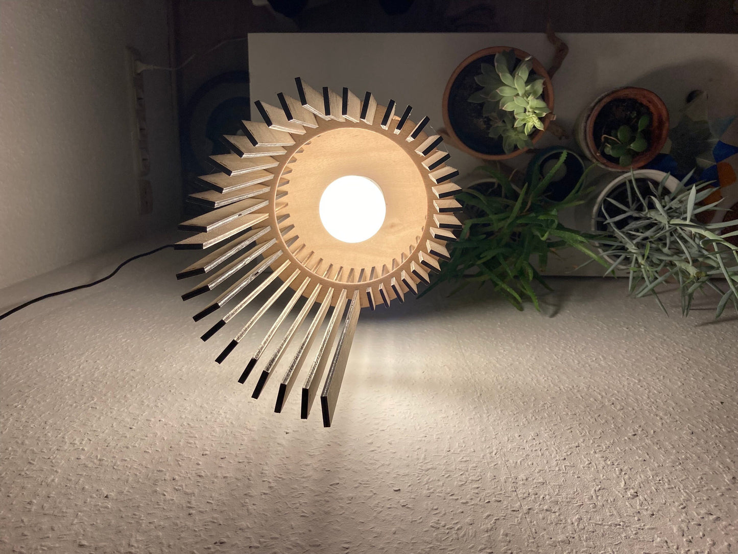 Holzspirale Lampe - Digital Download Nur -Dateien für Laserschnitter, svg, dxf, Laser cut Template, Laser cut Projekt, Vorlagen Schnittplan