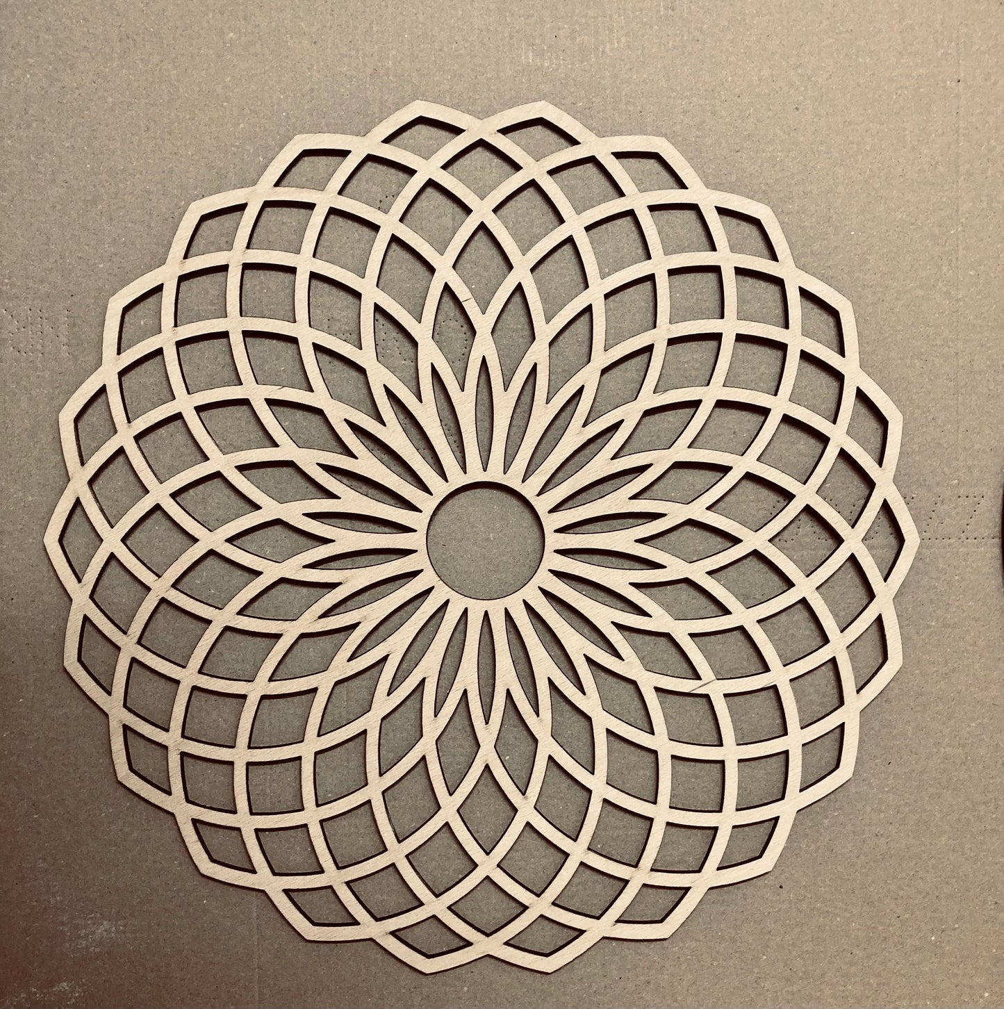 Blume des Lebens Wanddeko, Heilige Geometrie, Holz, laser cut, symmetrische Form, Geometrisches Ornament