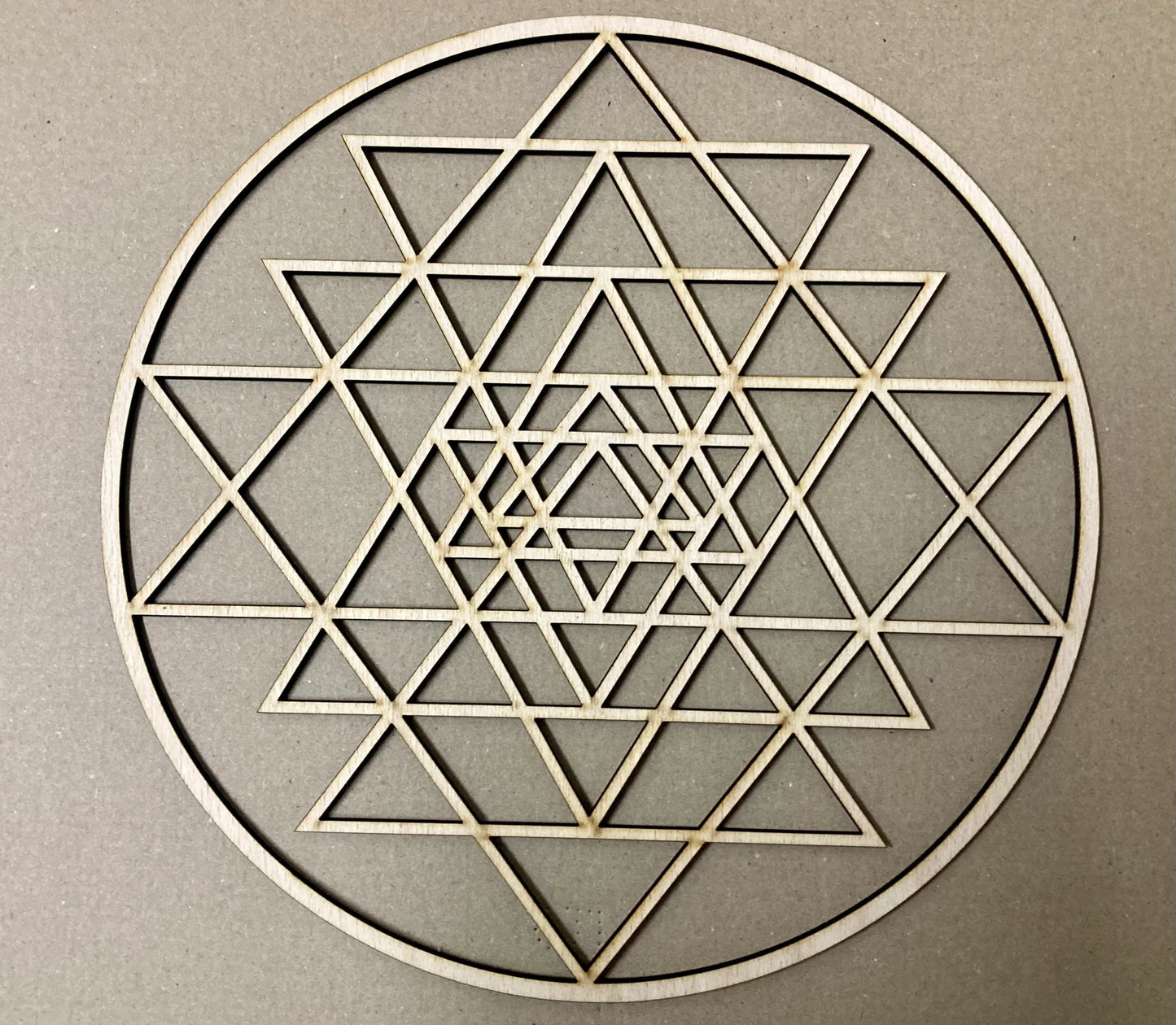 Blume des Lebens Wanddeko, Heilige Geometrie, Holz, laser cut, symmetrische Form, Geometrisches Ornament