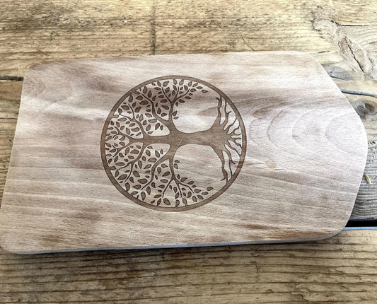 Schneidebrett personalisiert, Geburtstag, Holzbrett, Geschenkidee, Frühstücksbrett, Geburt, Blume des Lebens Untersetzer, Heilige Geometrie,