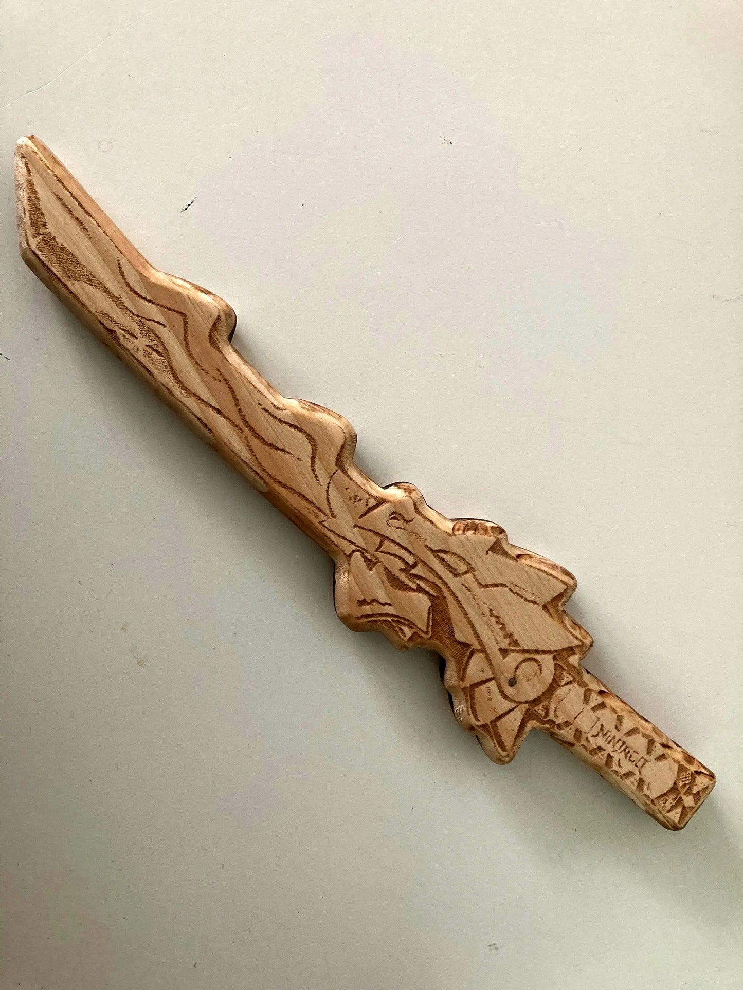 Ninjago inspiriertes Schwert aus Holz, 35 cm Länge, LLoyds Schwert, Sai, handgemacht, Lego